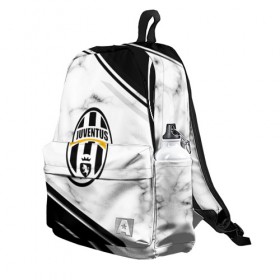 Рюкзак 3D с принтом JUVENTUS в городе Новоалтайск, 100% полиэстер | лямки с регулируемой длиной, сверху петелька, чтобы рюкзак можно было повесить на вешалку. Основное отделение закрывается на молнию, как и внешний карман. Внутри два дополнительных кармана, один из которых закрывается на молнию. По бокам два дополнительных кармашка | football | soccer | ювентус