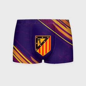 Мужские трусы 3D с принтом Atletico Madrid 2018 в городе Новоалтайск, 50% хлопок, 50% полиэстер | классическая посадка, на поясе мягкая тканевая резинка | Тематика изображения на принте: атлетико мадрид | эмблема