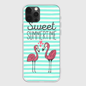 Чехол для iPhone 12 Pro Max с принтом Sweet Summer Time в городе Новоалтайск, Силикон |  | animal | art | flamingo | love | pink | summer | sweet | time | арт | белый | бирюзовый | жара | животное | лето | любовь | матроска | полоски | рисунок | розовый | роман | сердечки | сердце | серый | фламинго | черный