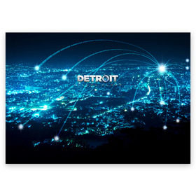 Поздравительная открытка с принтом Detroit:become human в городе Новоалтайск, 100% бумага | плотность бумаги 280 г/м2, матовая, на обратной стороне линовка и место для марки
 | connor | cyberlife | detroit become human | deviant | kara | markus | ps4 | rk800 |  detroit: become human | детроит | детроит: стать человеком | игры | кара | коннор | конор | кэра | маркус | пиратs | эксклюзив