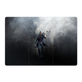 Магнитный плакат 3Х2 с принтом Devil May Cry 5 в городе Новоалтайск, Полимерный материал с магнитным слоем | 6 деталей размером 9*9 см | Тематика изображения на принте: cry | dante | devil | dmc | game | may | данте | дьявол | игра | слэшер | экшн