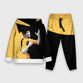 Детский костюм 3D (с толстовкой) с принтом Bruce Lee в городе Новоалтайск,  |  | bruce lee | актер | боец | воин | звезда | карате