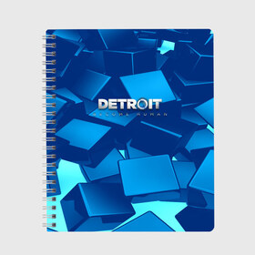 Тетрадь с принтом Detroitbecome human в городе Новоалтайск, 100% бумага | 48 листов, плотность листов — 60 г/м2, плотность картонной обложки — 250 г/м2. Листы скреплены сбоку удобной пружинной спиралью. Уголки страниц и обложки скругленные. Цвет линий — светло-серый
 | connor | cyberlife | detroit become human | deviant | kara | markus | ps4 | rk800 |  detroit: become human | детроит | детроит: стать человеком | игры | кара | коннор | конор | кэра | маркус | пиратs | эксклюзив