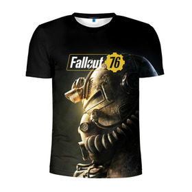 Мужская футболка 3D спортивная с принтом FALLOUT 76 в городе Новоалтайск, 100% полиэстер с улучшенными характеристиками | приталенный силуэт, круглая горловина, широкие плечи, сужается к линии бедра | fallout | fallout 76 | future | rpg | valt tec | war | wasteland | будущее | война | костюм | постапокалипсис | рпг | фалаут | фолаут | фоллаут | фолыч | ядерная пустошь