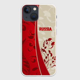 Чехол для iPhone 13 mini с принтом Russia в городе Новоалтайск,  |  | rus | russia | team | мира | российская | россия | рф | сборная | федерация | футбол | чемпионат