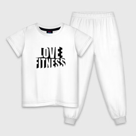 Детская пижама хлопок с принтом Love fitness в городе Новоалтайск, 100% хлопок |  брюки и футболка прямого кроя, без карманов, на брюках мягкая резинка на поясе и по низу штанин
 | fitness | sport | yoga | жизни | здоровый | зож | йог | йога | кросфит | линии | надпись | образ | полосы | россии | россия | рф | сборная | символ | состязание | спорт | спортсмен | фитнес