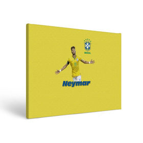 Холст прямоугольный с принтом Неймар в городе Новоалтайск, 100% ПВХ |  | neymar | неймар | сборная бразилии | футбол