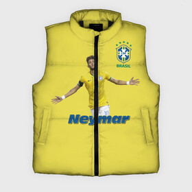 Мужской жилет утепленный 3D с принтом Неймар в городе Новоалтайск,  |  | neymar | неймар | сборная бразилии | футбол