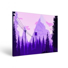Холст прямоугольный с принтом Firewatch в городе Новоалтайск, 100% ПВХ |  | art | campo santo | firewatch | game | горы | закат | игра | лес | пейзаж | пожарный дозор | солнце | холмы
