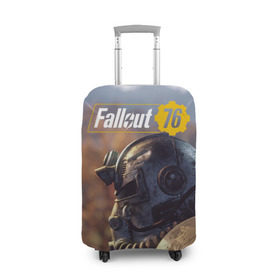 Чехол для чемодана 3D с принтом Fallout 76 в городе Новоалтайск, 86% полиэфир, 14% спандекс | двустороннее нанесение принта, прорези для ручек и колес | fallout | fallout 76 | future | rpg | valt tec | war | wasteland | будущее | война | костюм | постапокалипсис | рпг | фалаут | фолаут | фоллаут | фолыч | ядерная пустошь