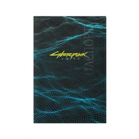 Обложка для паспорта матовая кожа с принтом Cyber Punk 2077 в городе Новоалтайск, натуральная матовая кожа | размер 19,3 х 13,7 см; прозрачные пластиковые крепления | 