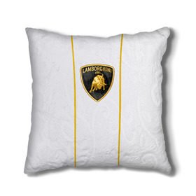 Подушка 3D с принтом LAMBORGHINI BRAND SPORT в городе Новоалтайск, наволочка – 100% полиэстер, наполнитель – холлофайбер (легкий наполнитель, не вызывает аллергию). | состоит из подушки и наволочки. Наволочка на молнии, легко снимается для стирки | auto | lamborghini | sport | авто | автомобиль | автомобильные | бренд | ламборджини | лого | логотип | марка | спорт