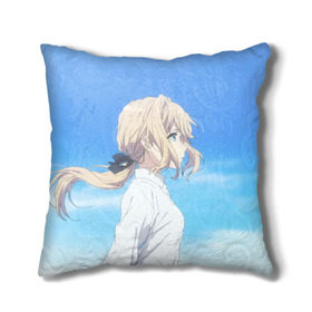 Подушка 3D с принтом Violet Evergarden в городе Новоалтайск, наволочка – 100% полиэстер, наполнитель – холлофайбер (легкий наполнитель, не вызывает аллергию). | состоит из подушки и наволочки. Наволочка на молнии, легко снимается для стирки | evergarden | violet | violet evergarden | вайолет | вайолет эвергарден | эвергарден
