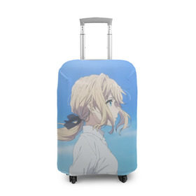 Чехол для чемодана 3D с принтом Violet Evergarden в городе Новоалтайск, 86% полиэфир, 14% спандекс | двустороннее нанесение принта, прорези для ручек и колес | evergarden | violet | violet evergarden | вайолет | вайолет эвергарден | эвергарден