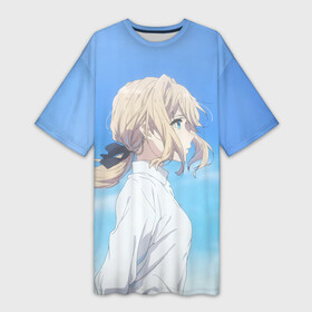 Платье-футболка 3D с принтом Violet Evergarden в городе Новоалтайск,  |  | evergarden | violet | violet evergarden | вайолет | вайолет эвергарден | эвергарден