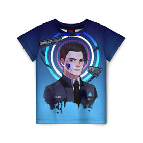 Детская футболка 3D с принтом Detroit: Become Human (2) в городе Новоалтайск, 100% гипоаллергенный полиэфир | прямой крой, круглый вырез горловины, длина до линии бедер, чуть спущенное плечо, ткань немного тянется | connor | cyberlife | detroit become human | deviant | kara | markus | ps4 | rk800 |  detroit: become human | детроит | детроит: стать человеком | игры | кара | коннор | конор | кэра | маркус | пиратs | эксклюзив