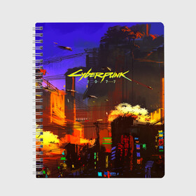 Тетрадь с принтом Cyber Punk 2077 в городе Новоалтайск, 100% бумага | 48 листов, плотность листов — 60 г/м2, плотность картонной обложки — 250 г/м2. Листы скреплены сбоку удобной пружинной спиралью. Уголки страниц и обложки скругленные. Цвет линий — светло-серый
 | cd projekt red | cyberpunk | cyberpunk 2077 | e3 | ps4 | rpg | v | xbox | будущее | киберпанк | киберпанк 2077 | от создателей ведьмака | рпг