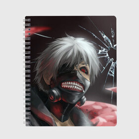 Тетрадь с принтом Tokyo Ghoul (3) в городе Новоалтайск, 100% бумага | 48 листов, плотность листов — 60 г/м2, плотность картонной обложки — 250 г/м2. Листы скреплены сбоку удобной пружинной спиралью. Уголки страниц и обложки скругленные. Цвет линий — светло-серый
 | anime | ghoul | tokyo | tokyo ghoul | гуль