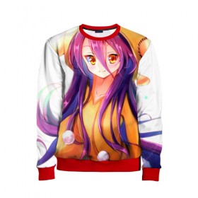 Детский свитшот 3D с принтом No Game No Life в городе Новоалтайск, 100% полиэстер | свободная посадка, прямой крой, мягкая тканевая резинка на рукавах и понизу свитшота | anime | manga | no game no life | аниме | без игры жизни нет | манга