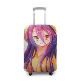 Чехол для чемодана 3D с принтом No Game No Life в городе Новоалтайск, 86% полиэфир, 14% спандекс | двустороннее нанесение принта, прорези для ручек и колес | anime | manga | no game no life | аниме | без игры жизни нет | манга