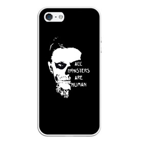 Чехол для iPhone 5/5S матовый с принтом All Monsters Are Human в городе Новоалтайск, Силикон | Область печати: задняя сторона чехла, без боковых панелей | american horror story | американская история ужасов