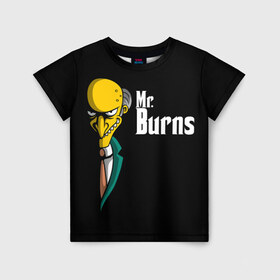 Детская футболка 3D с принтом Mr. Burns (Simpsons) в городе Новоалтайск, 100% гипоаллергенный полиэфир | прямой крой, круглый вырез горловины, длина до линии бедер, чуть спущенное плечо, ткань немного тянется | burns | mr | mr. burns | simpsons | мистер бернс | симпсоны