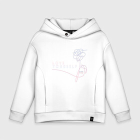 Детское худи Oversize хлопок с принтом LU в городе Новоалтайск, френч-терри — 70% хлопок, 30% полиэстер. Мягкий теплый начес внутри —100% хлопок | боковые карманы, эластичные манжеты и нижняя кромка, капюшон на магнитной кнопке | bangtan boys | bts | бантаны | бтс