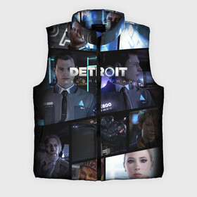 Мужской жилет утепленный 3D с принтом DETROIT BECOME HUMAN в городе Новоалтайск,  |  | connor | cyberlife | detroit become human | deviant | kara | markus | ps4 | rk800 |  detroit: become human | детроит | детроит: стать человеком | игры | кара | коннор | конор | кэра | маркус | пиратs | эксклюзив
