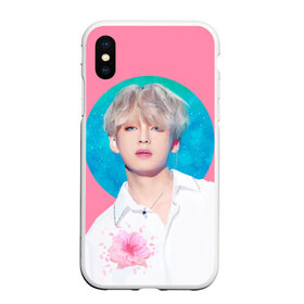 Чехол для iPhone XS Max матовый с принтом V в городе Новоалтайск, Силикон | Область печати: задняя сторона чехла, без боковых панелей | Тематика изображения на принте: bangtan boys | bts | бантаны | бтс