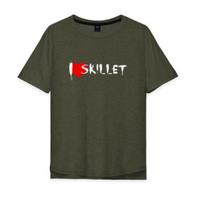 Мужская футболка хлопок Oversize с принтом I love Skillet в городе Новоалтайск, 100% хлопок | свободный крой, круглый ворот, “спинка” длиннее передней части | skilet | skillet | альтернативный | гранж | группа | джен леджер | джон купер | индастриал | кори купер | метал | ню | пост | рок | сет моррисон | симфоник | скилет | хард | христианский