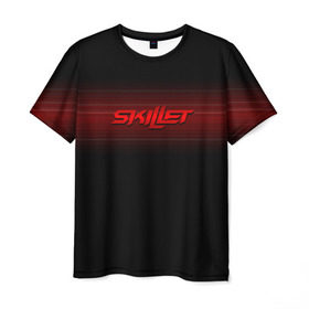 Мужская футболка 3D с принтом Skillet в городе Новоалтайск, 100% полиэфир | прямой крой, круглый вырез горловины, длина до линии бедер | skilet | skillet | альтернативный | гранж | группа | джен леджер | джон купер | индастриал | кори купер | метал | ню | пост | рок | сет моррисон | симфоник | скилет | хард | христианский