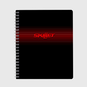 Тетрадь с принтом Skillet в городе Новоалтайск, 100% бумага | 48 листов, плотность листов — 60 г/м2, плотность картонной обложки — 250 г/м2. Листы скреплены сбоку удобной пружинной спиралью. Уголки страниц и обложки скругленные. Цвет линий — светло-серый
 | skilet | skillet | альтернативный | гранж | группа | джен леджер | джон купер | индастриал | кори купер | метал | ню | пост | рок | сет моррисон | симфоник | скилет | хард | христианский