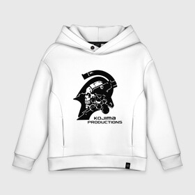 Детское худи Oversize хлопок с принтом KOJIMA PRODUCTIONS в городе Новоалтайск, френч-терри — 70% хлопок, 30% полиэстер. Мягкий теплый начес внутри —100% хлопок | боковые карманы, эластичные манжеты и нижняя кромка, капюшон на магнитной кнопке | hideo kojima | hilermo del toro | kojima productions | norman reedus | бурят гений | гильермо дель торо | леа сейду | лея | мадс миккельсен | норман ридус | хидео кодзима