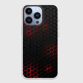 Чехол для iPhone 13 Pro с принтом СТАЛЬНАЯ БРОНЯ | STEEL ARMOUR | НЕОНОВАЯ БРОНЯ в городе Новоалтайск,  |  | Тематика изображения на принте: 2019 | abstract | future | light | romb | texture | абстракция | броня | будущее | геометрия | костюм | красный | креатив | ромб | свет | текстура | фигуры | цвет