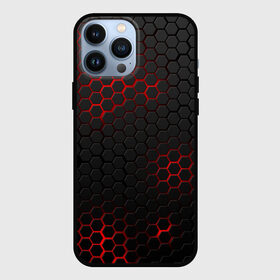 Чехол для iPhone 13 Pro Max с принтом СТАЛЬНАЯ БРОНЯ | STEEL ARMOUR | НЕОНОВАЯ БРОНЯ в городе Новоалтайск,  |  | Тематика изображения на принте: 2019 | abstract | future | light | romb | texture | абстракция | броня | будущее | геометрия | костюм | красный | креатив | ромб | свет | текстура | фигуры | цвет