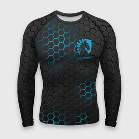 Мужской рашгард 3D с принтом TEAM LIQUID E SPORT в городе Новоалтайск,  |  | 2019 | blue | cybersport | esport | liquid | logo | pro league | sci fi | team | team liquid | броня | киберспорт | логотип | ромб | текстура | тим ликвид | фирменные цвета
