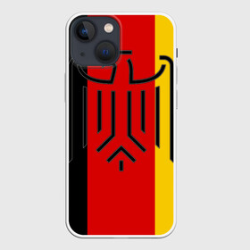 Чехол для iPhone 13 mini с принтом German eagle в городе Новоалтайск,  |  | Тематика изображения на принте: герб | германский | немецкий | орел | флаг
