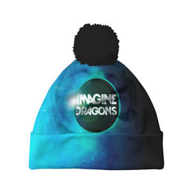 Шапка 3D c помпоном с принтом Imagine Dragons в городе Новоалтайск, 100% полиэстер | универсальный размер, печать по всей поверхности изделия | dragons | imagine | альтернативный | американская | арена | бэн макки | группа | драгонс | дэн платцман | дэн рейнольдс | имеджин | инди | индирок | поп | рок | уэйн сермон | электроник