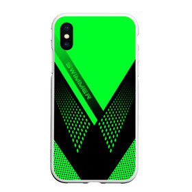 Чехол для iPhone XS Max матовый с принтом Swimmer в городе Новоалтайск, Силикон | Область печати: задняя сторона чехла, без боковых панелей | пловец | пловчиха