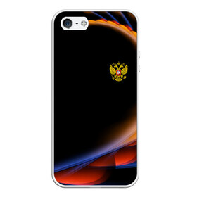 Чехол для iPhone 5/5S матовый с принтом Sport Russia в городе Новоалтайск, Силикон | Область печати: задняя сторона чехла, без боковых панелей | abstraction | grunge | russia | sport | абстракция | герб | краска | русский | символика рф | спорт | спортивный | триколор | униформа | форма | я русский