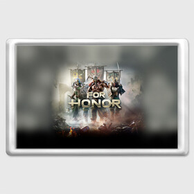 Магнит 45*70 с принтом For Honor в городе Новоалтайск, Пластик | Размер: 78*52 мм; Размер печати: 70*45 | and | hack | slash | викинг | за честь | игра | оружие | рыцарь | самурай | стратегия | файтинг
