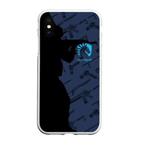 Чехол для iPhone XS Max матовый с принтом TEAM LIQUID E-SPORT CS GO в городе Новоалтайск, Силикон | Область печати: задняя сторона чехла, без боковых панелей | 2019 | blue | cs go | cybersport | esport | liquid | logo | pro league | team | team liquid | киберспорт | логотип | тим ликвид | фирменные цвета
