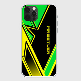 Чехол для iPhone 12 Pro Max с принтом Wrestler в городе Новоалтайск, Силикон |  | Тематика изображения на принте: wrestling | линии | полосы | рестлер | рестлинг