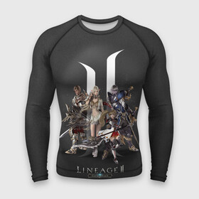 Мужской рашгард 3D с принтом LineAge 2 Revolution в городе Новоалтайск,  |  | l2 | la2 | lineage | lineage2 | ла2 | линейка