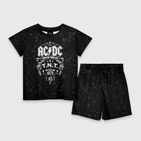 Детский костюм с шортами 3D с принтом AC DC run for your life в городе Новоалтайск,  |  | ac dc | acdc | acdc ас дс | австралийская | ангус янг | асдс | блюз | группа | крис слэйд | метал | молния | музыка | музыканты | певцы | рок | рок н ролл | стиви янг | хард | хардрок | эксл роуз