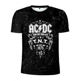 Мужская футболка 3D спортивная с принтом AC/DC run for your life в городе Новоалтайск, 100% полиэстер с улучшенными характеристиками | приталенный силуэт, круглая горловина, широкие плечи, сужается к линии бедра | ac dc | acdc | acdc ас дс | австралийская | ангус янг | асдс | блюз | группа | крис слэйд | метал | молния | музыка | музыканты | певцы | рок | рок н ролл | стиви янг | хард | хардрок | эксл роуз