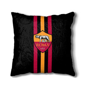 Подушка 3D с принтом FC Roma Lines в городе Новоалтайск, наволочка – 100% полиэстер, наполнитель – холлофайбер (легкий наполнитель, не вызывает аллергию). | состоит из подушки и наволочки. Наволочка на молнии, легко снимается для стирки | football | italia | logo | roma | sport | италия | лого | спорт | фк | футбол | футбольный клуб | эмблема