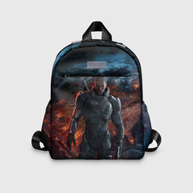 Детский рюкзак 3D с принтом Mass Effect 3 в городе Новоалтайск, 100% полиэстер | лямки с регулируемой длиной, сверху петелька, чтобы рюкзак можно было повесить на вешалку. Основное отделение закрывается на молнию, как и внешний карман. Внутри дополнительный карман. По бокам два дополнительных кармашка | action | edition | rpg | shooter | special | геты | жнецы | инженер | разведчик | солдат | страж | цербер | штурмовик | шутер