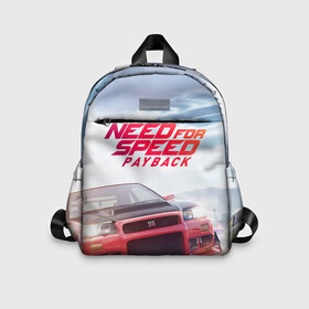 Детский рюкзак 3D с принтом Need for Speed: Payback в городе Новоалтайск, 100% полиэстер | лямки с регулируемой длиной, сверху петелька, чтобы рюкзак можно было повесить на вешалку. Основное отделение закрывается на молнию, как и внешний карман. Внутри дополнительный карман. По бокам два дополнительных кармашка | авто | аркада | гонки | жажда | машины | мода | популярные | расплата | скорости