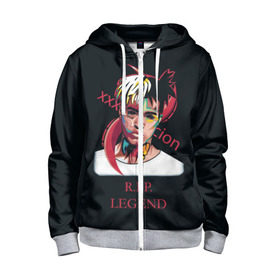 Детская толстовка 3D на молнии с принтом XXXTentacion / RIP Legend 2 в городе Новоалтайск, 100% полиэстер |  манжеты и пояс оформлены широкой мягкой резинкой, двухслойный капюшон со шнурком для регулировки, спереди карманы и застежка-молния
 | legend | r.i.p. | rap | rip | tentacion | xxxtentacion | джасей онфрой | икс | легенда | покойся с миром | рэп | тентаньсьен | тентасьён | тентасьон | экс
